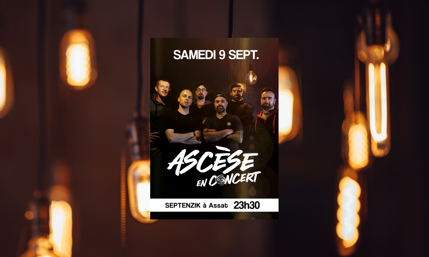 affiche de concert - Ascèse Musique - Upupup Design - Création graphique à Pau